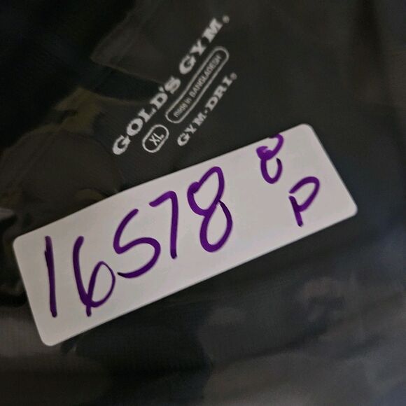 Golds Gym Shirt Womens XL V Neck Black Yellow Graphic Tee Logo Muscle Training - Picture 11 of 11